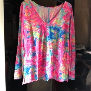 Lilly Pulitzer long sleeve V neck